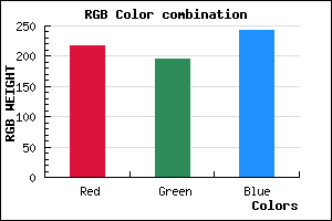 rgb background color #D9C4F2 mixer