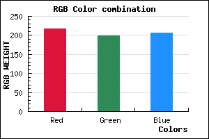 rgb background color #D9C6CF mixer