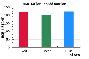 rgb background color #D9C6DC mixer