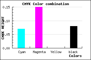#D9C6EA color CMYK mixer