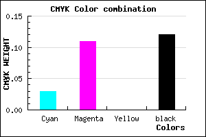 #D9C8E0 color CMYK mixer