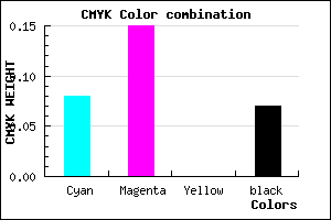 #D9C9ED color CMYK mixer