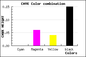 #D9CBD1 color CMYK mixer