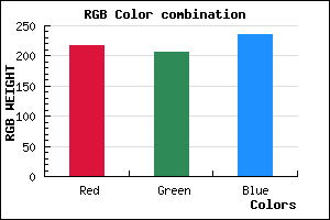 rgb background color #D9CFEB mixer