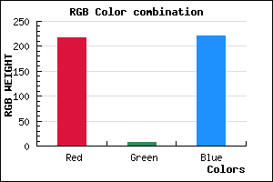rgb background color #D908DC mixer