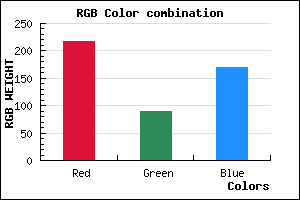 rgb background color #D95AAA mixer