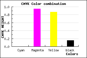 #DA0A1D color CMYK mixer