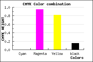 #DA0A28 color CMYK mixer