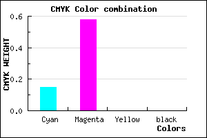 #DA6CFF color CMYK mixer