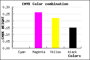 #DAA2A9 color CMYK mixer