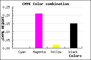 #DAACD6 color CMYK mixer