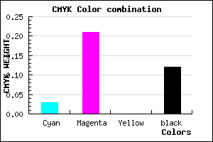 #DAB1E1 color CMYK mixer