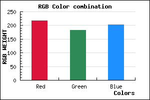 rgb background color #DAB6CB mixer