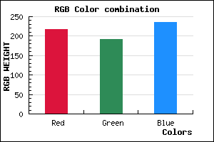 rgb background color #DABFEB mixer