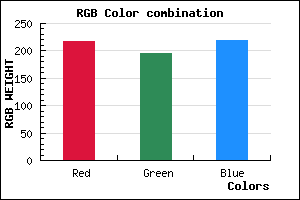 rgb background color #DAC3DB mixer