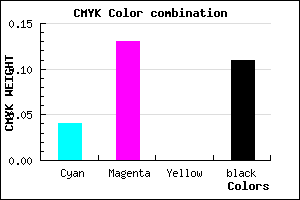 #DAC5E3 color CMYK mixer