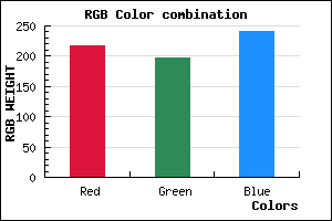 rgb background color #DAC5F1 mixer