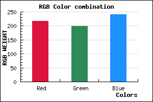 rgb background color #DAC6F0 mixer