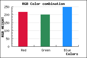 rgb background color #DAC9F9 mixer