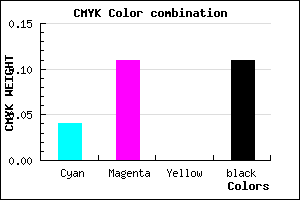 #DACAE4 color CMYK mixer
