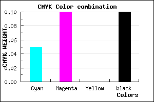 #DACEE6 color CMYK mixer