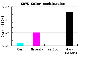 #DAD3DD color CMYK mixer
