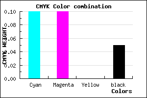 #DADAF2 color CMYK mixer