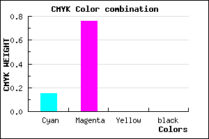 #DA3CFF color CMYK mixer