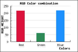 rgb background color #DA3DDB mixer