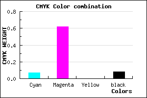 #DA58EA color CMYK mixer
