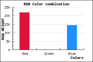 rgb background color #DB0091 mixer