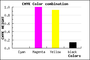 #DB000F color CMYK mixer