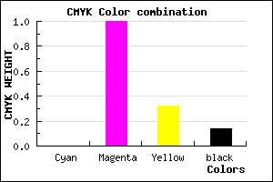 #DB0096 color CMYK mixer