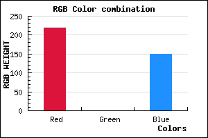 rgb background color #DB0096 mixer