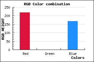 rgb background color #DB00A8 mixer