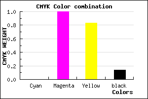 #DB0025 color CMYK mixer