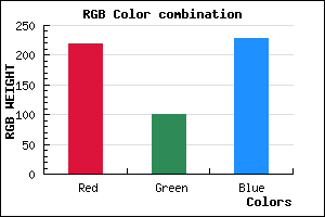 rgb background color #DB65E5 mixer