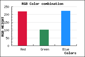 rgb background color #DB66DE mixer
