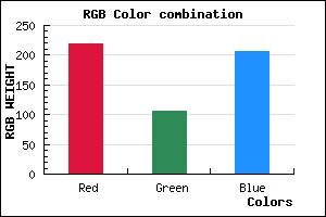 rgb background color #DB6ACE mixer