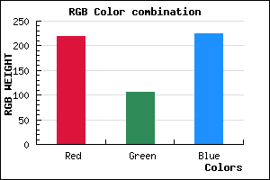 rgb background color #DB6AE0 mixer