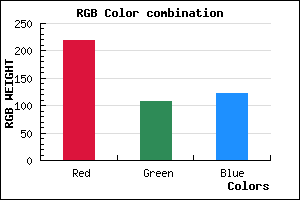 rgb background color #DB6C7A mixer