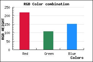 rgb background color #DB6C97 mixer