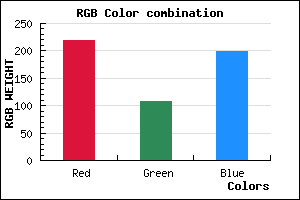 rgb background color #DB6CC7 mixer