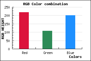 rgb background color #DB6CC9 mixer