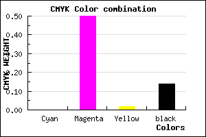 #DB6DD6 color CMYK mixer