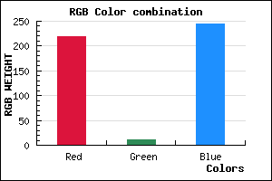 rgb background color #DB0BF5 mixer