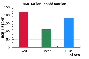 rgb background color #DB6FB4 mixer
