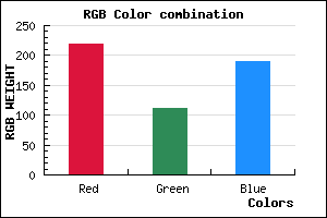 rgb background color #DB6FBE mixer