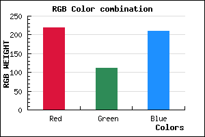 rgb background color #DB6FD2 mixer