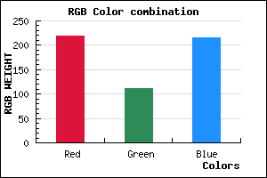 rgb background color #DB6FD8 mixer